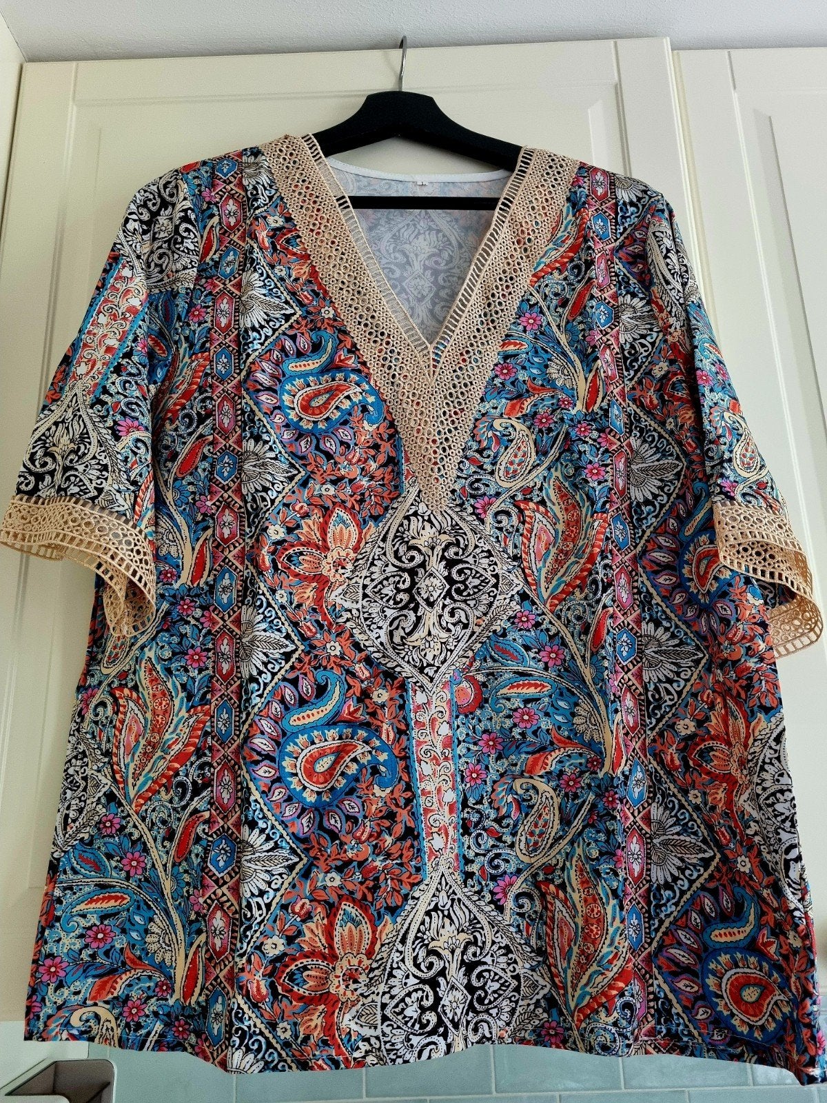 BOHO IBIZA STIJL BLOUSE MAAT 42/44 NIEUW, Ophalen of Verzenden, Nieuw, Maat 42/44 (L), Meerkleurig