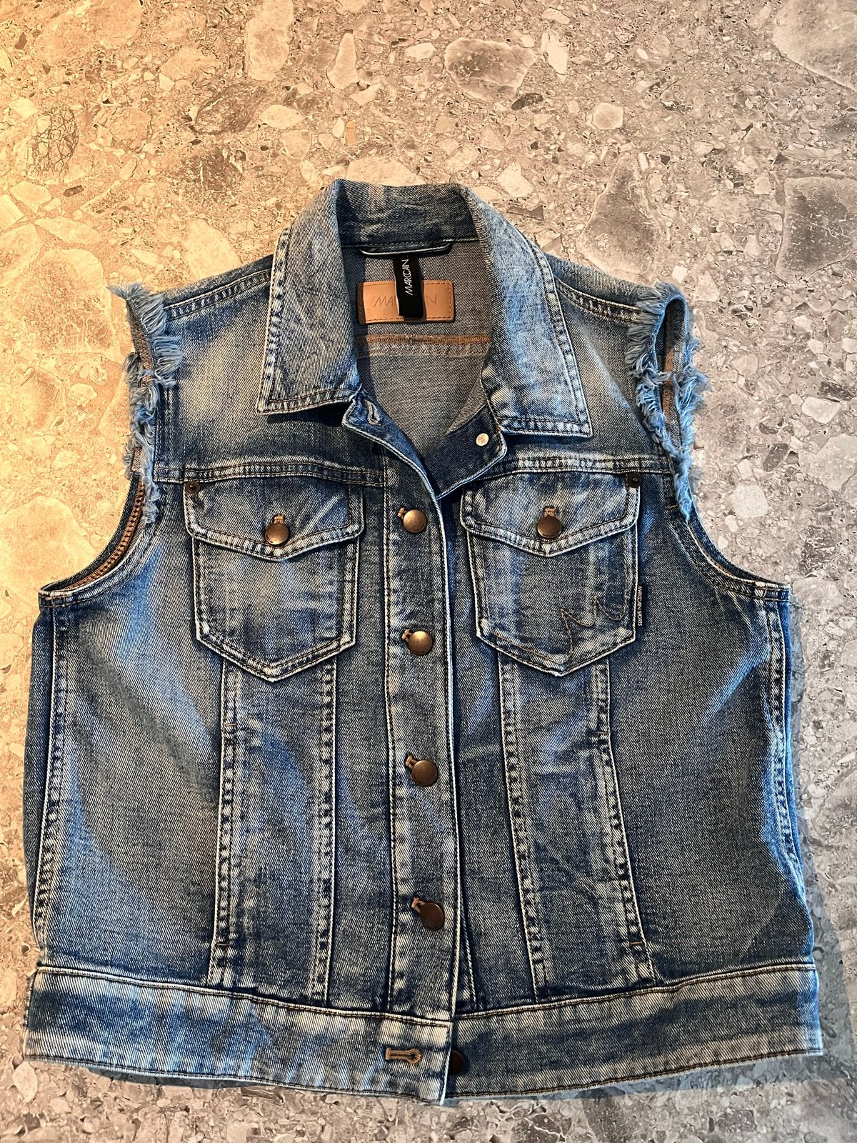 Marc Cain jeans vestje maat 38, Ophalen of Verzenden, Gedragen, Maat 38/40 (M), Blauw