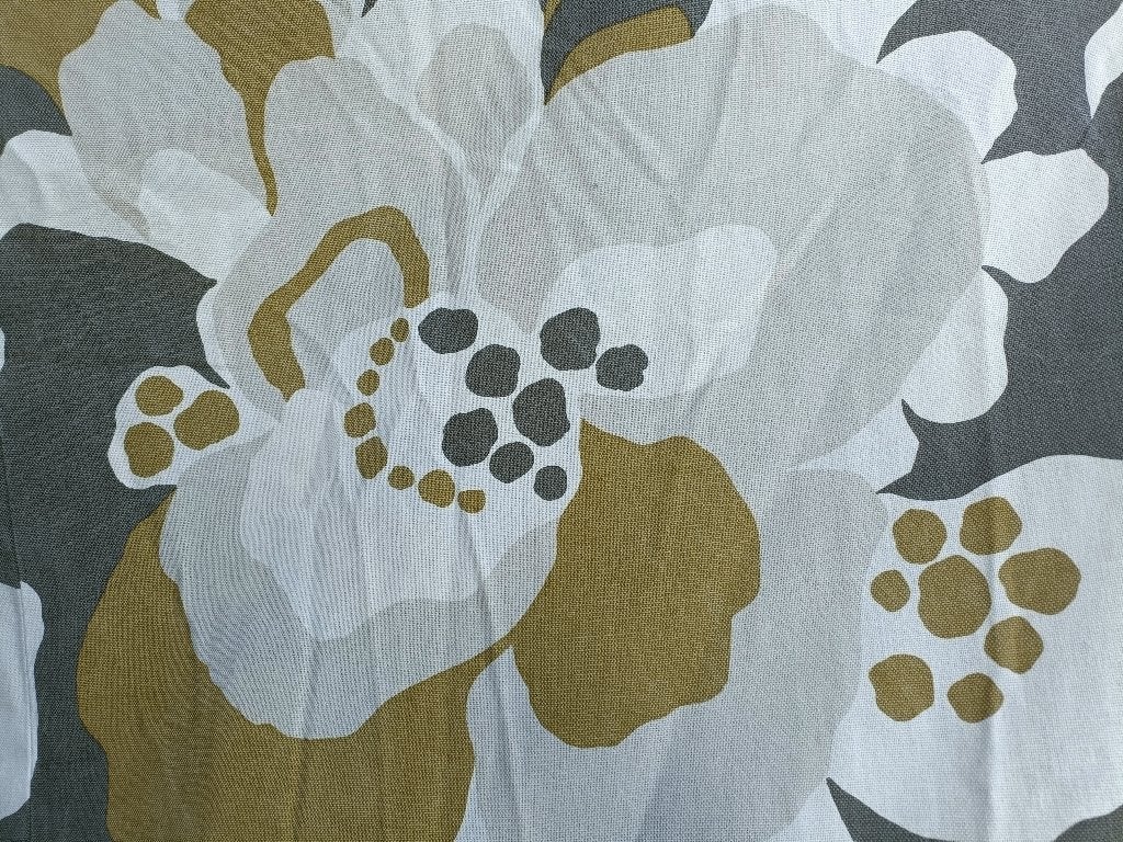 BIJNA GRATIS! 7x Vintage PLOEGSTOFFEN gordijnen bloem print, Ophalen of Verzenden, Gebruikt, Gordijn