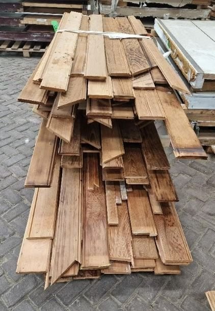Red cedar redcedar rode ceder kraalschroten schroten ( 352 ), Doe-het-zelf en Verbouw, Hout en Planken, Ophalen, Gebruikt, Minder dan 25 mm