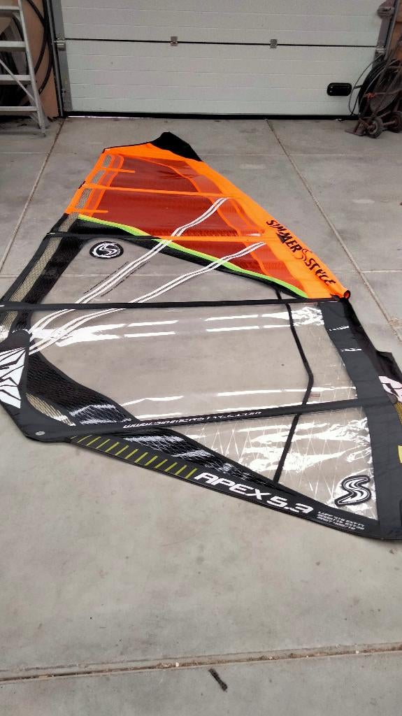 Surfzeilen Simmerstyle 5.3 (5.9 RRD) 7.2 en Neilpryde 6.2, Ophalen, Zo goed als nieuw, Zeil