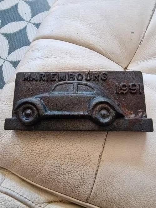 Metalen plaat Kever Mariembourg 1991, Ophalen of Verzenden, Gebruikt, Auto's