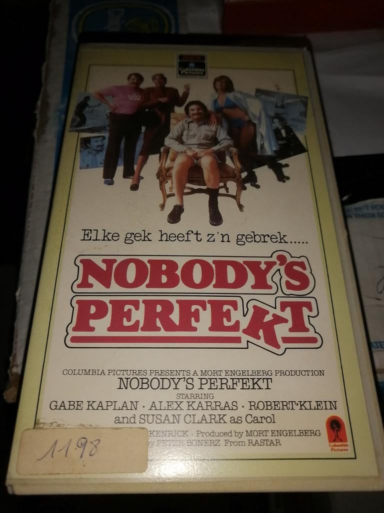 VHS ex-rental - Nobody's Perfect, Vanaf 16 jaar, Ophalen of Verzenden, Gebruikt, Horror