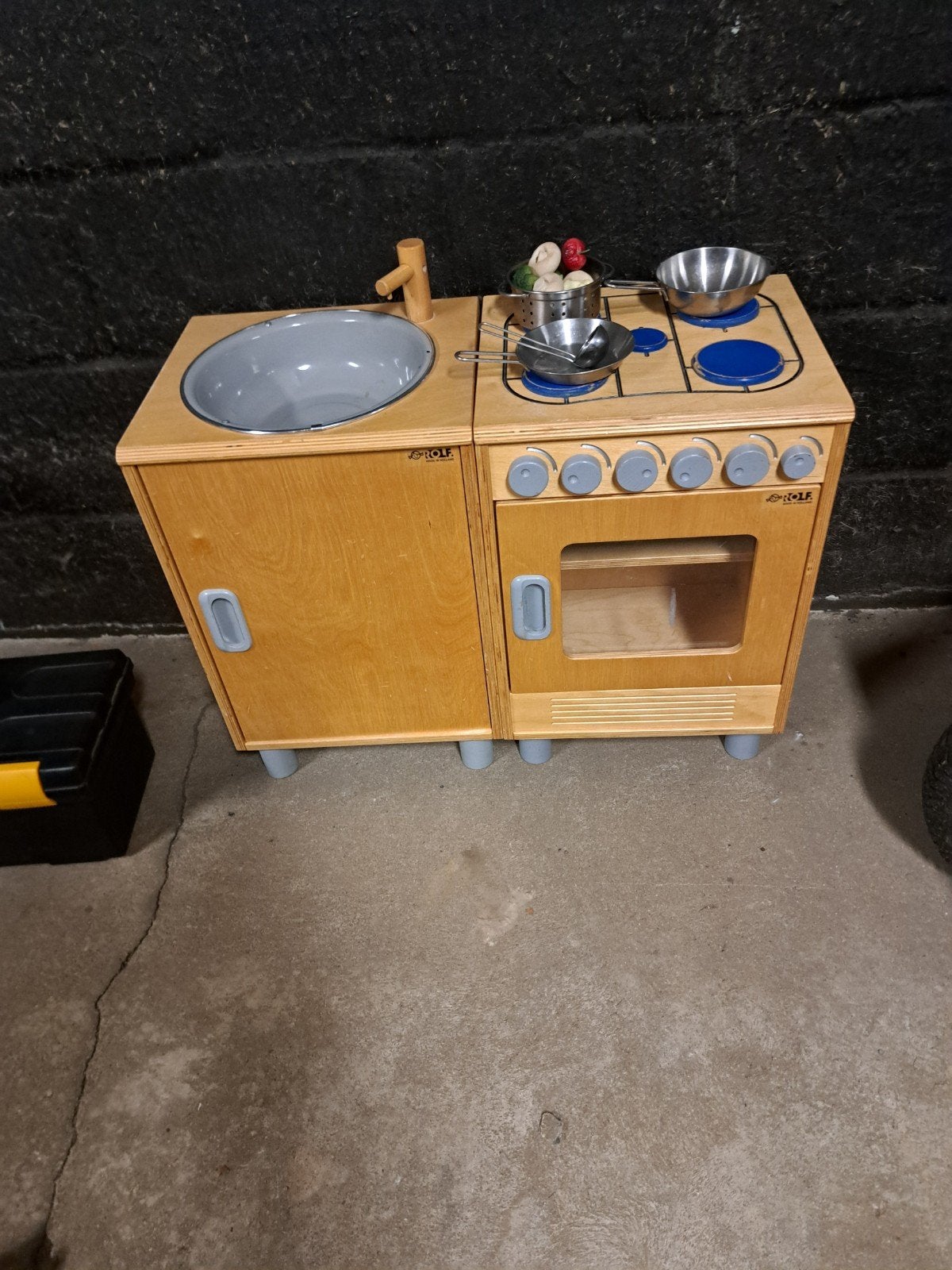 Rolf houten speelkeuken met accessoires, Ophalen