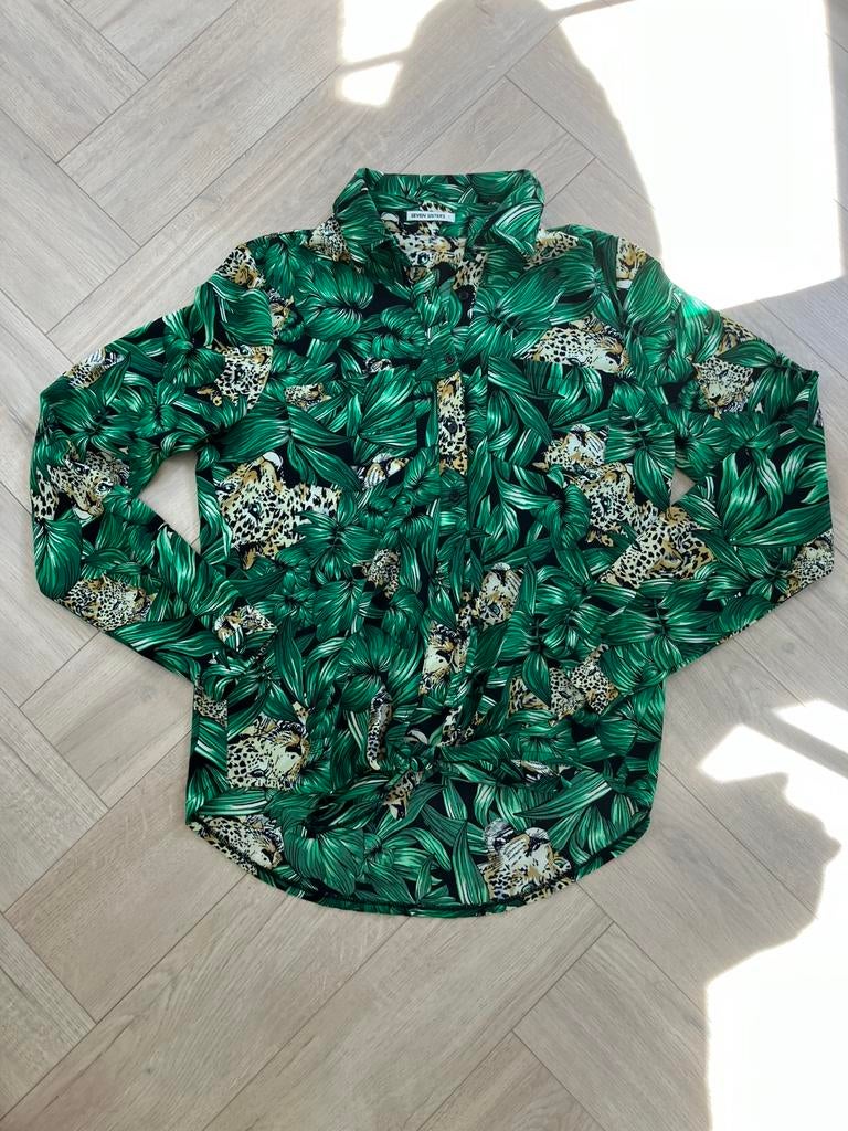 Blouse met jungleprint van Seven Sisters maat S, Kleding | Dames, Ophalen of Verzenden, Zo goed als nieuw, Maat 36 (S), Groen