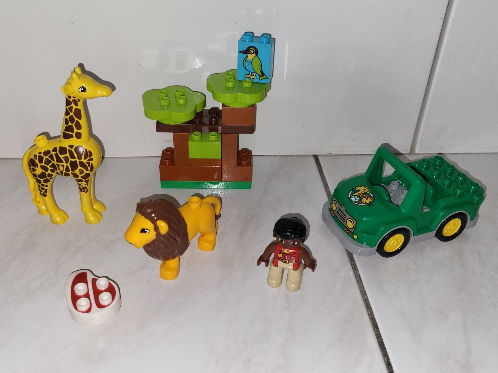 Duplo savanne dieren set met leeuw en giraf, Kinderen en Baby's, Gebruikt, Ophalen of Verzenden, Duplo, Duplo