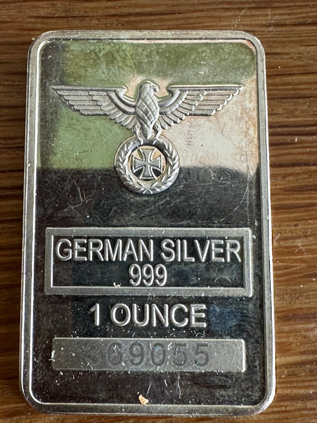 Zilverkleurige baar, Postzegels en Munten, Edelmetalen en Baren, Ophalen of Verzenden, Koper