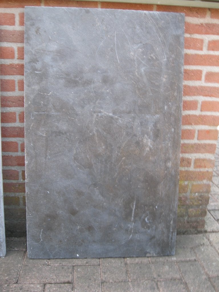 2 aanrechtbladen grijs natuursteen., Huis en Inrichting, Ophalen, Gebruikt, Minder dan 100 cm, Grijs