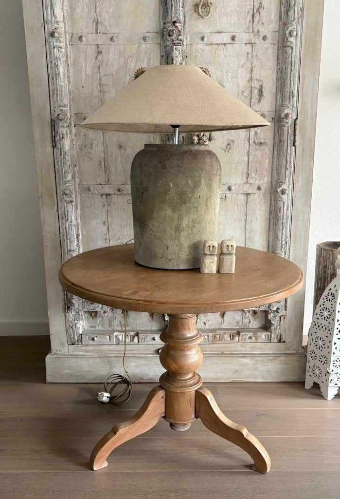 Antieke eiken wijntafel bijzettafel tafel, Ophalen