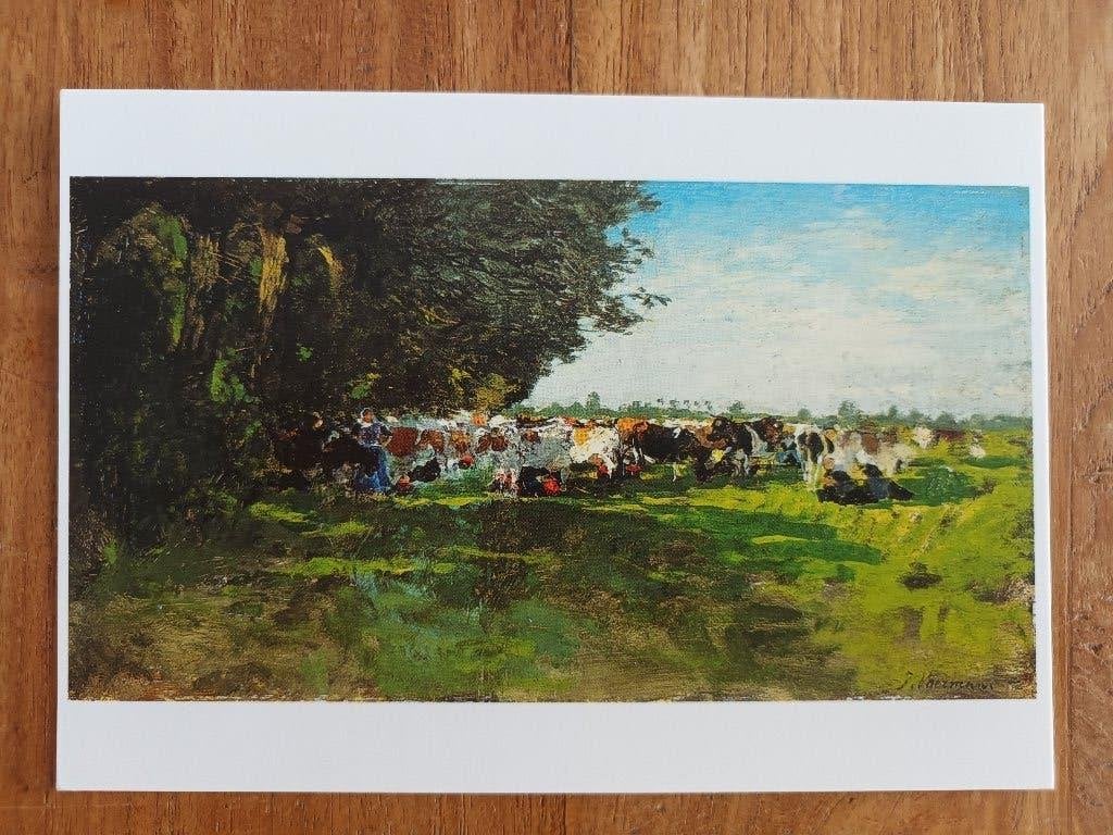 Kunstschilderskaart Jan Voerman, Ophalen of Verzenden, 1980 tot heden, Ongelopen, Noord-Holland