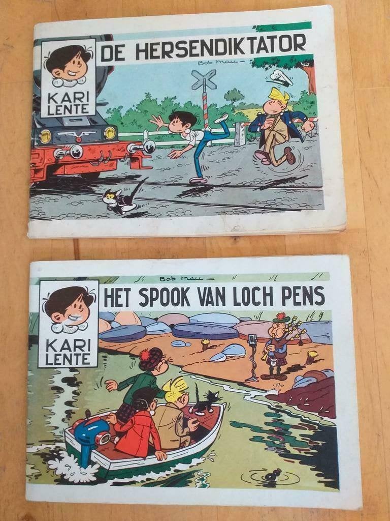 KARI LENTE - 2 RECLAME STRIPS - UITG. KNORR, Verzamelen, Ophalen of Verzenden, Overige typen