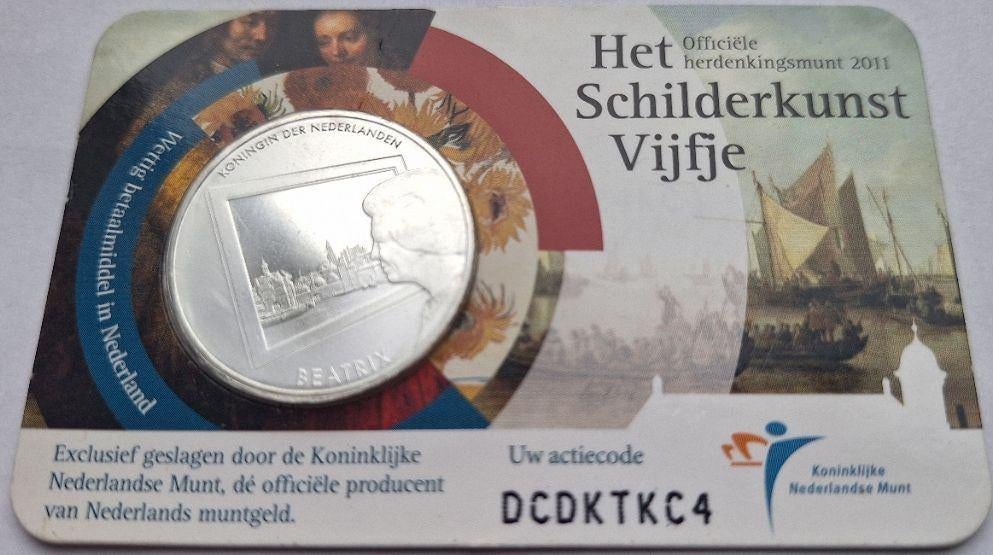 Coincard 2011 - Het Schilderkunst Vijfje - UNC, Verzenden, Overige landen, 5 euro, Setje