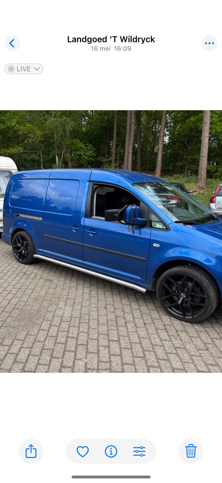 Volkswagen caddy sidebars, Ophalen
