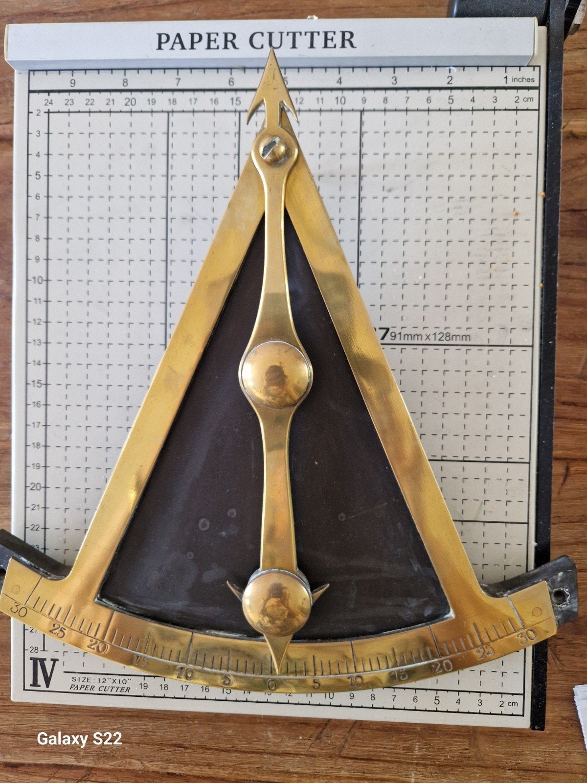 Antieke messing clinometer/inclinometer, Ophalen of Verzenden