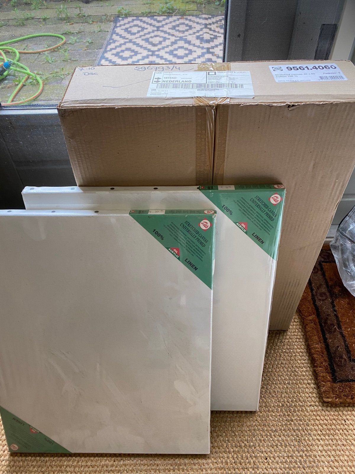 Canvas en linnen schildersdoeken, Ophalen, Nieuw, Doek