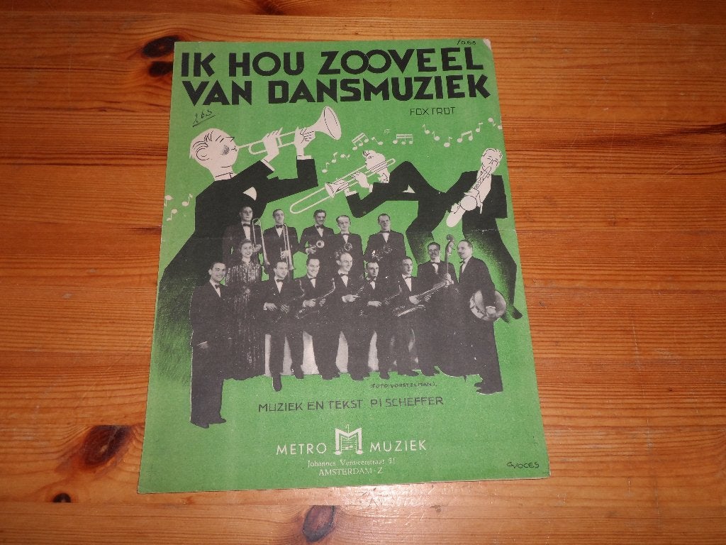 Ik hou zooveel van dansmuziek - pi scheffer, Gebruikt, Gitaar, Ophalen of Verzenden, Artiest of Componist