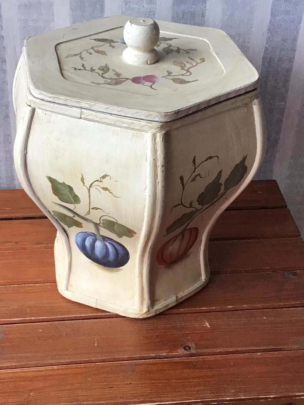 Decoratieve voorraadpot met pompoenmotief, Ophalen of Verzenden