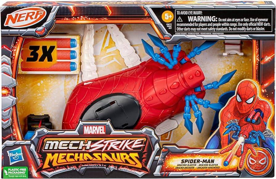 Nerf: Mech Strike Mechasaurs: Spider-Man, Kinderen en Baby's, Speelgoed | Actiefiguren, Nieuw, Ophalen of Verzenden