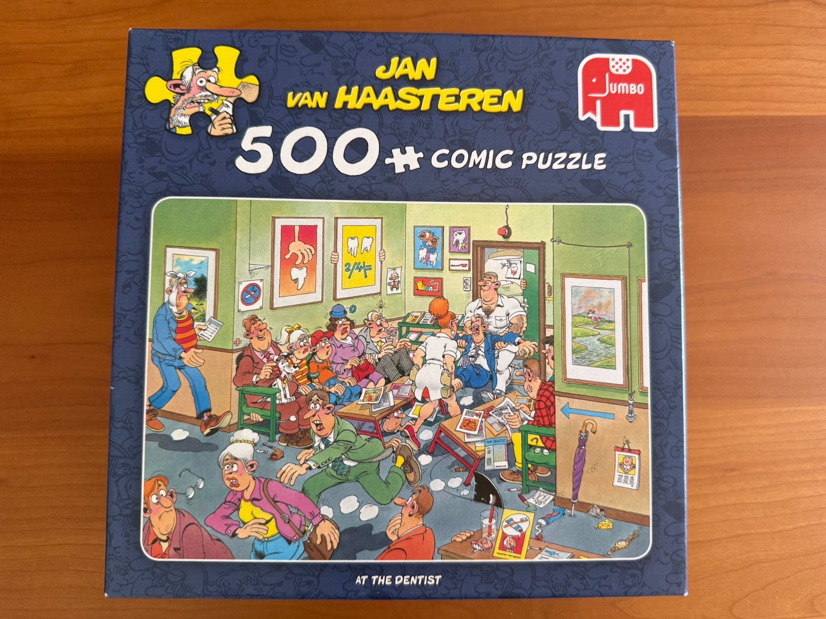 Jan van Haasteren - At the Dentist 500 stukjes Compleet, Hobby en Vrije tijd, Denksport en Puzzels, Ophalen of Verzenden, 500 t/m 1500 stukjes