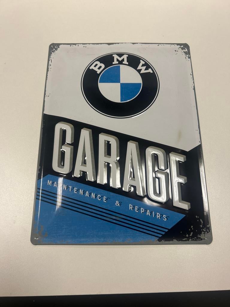 BMW Garage emaille Bord - Vintage Look, Ophalen