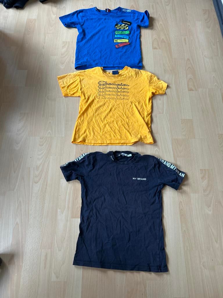 Set van 3 T-shirts: Champion, My Brand en blauw T-shirt, Kinderen en Baby's, Ophalen, Gebruikt, Jongen