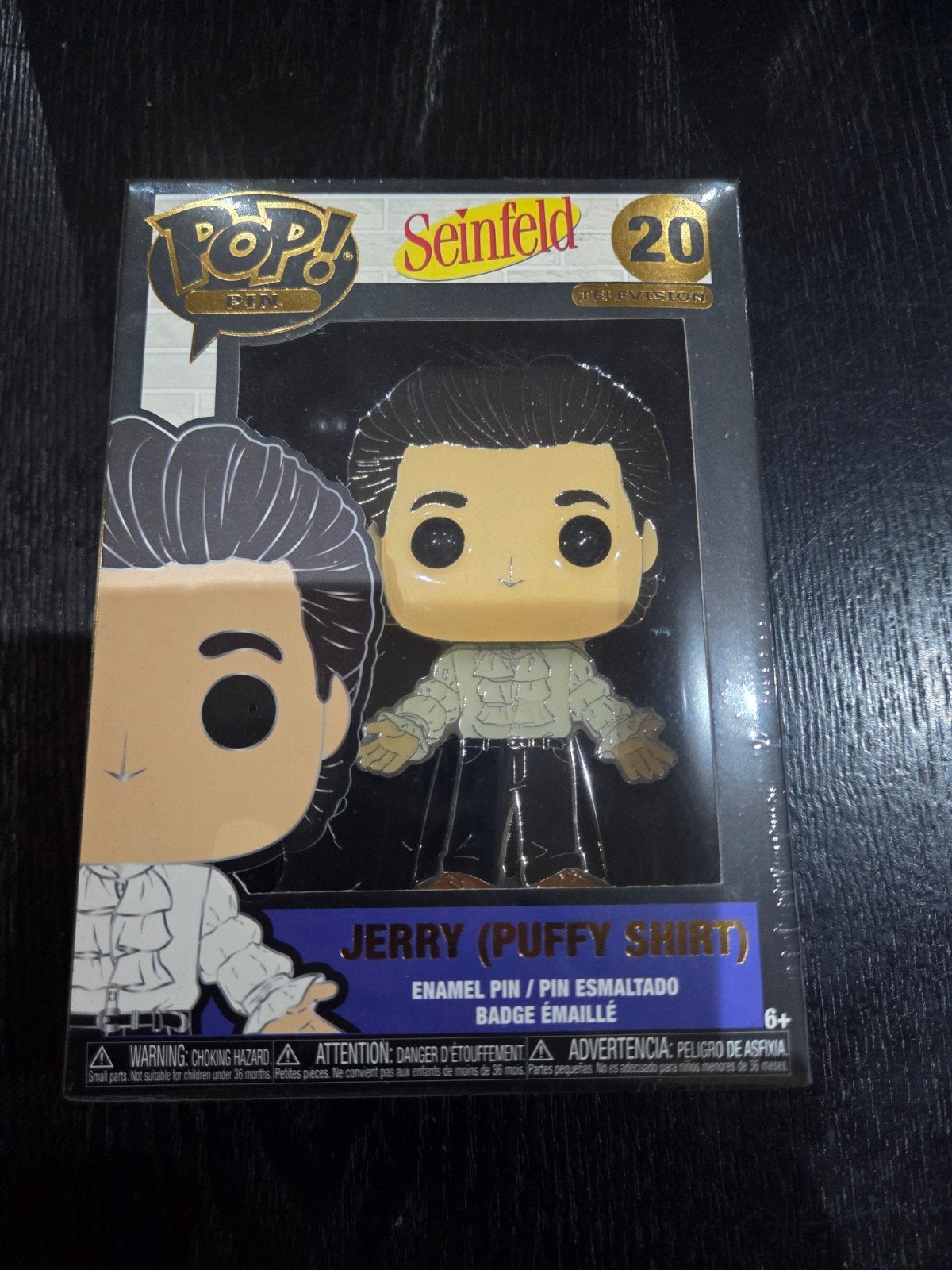 Funko Pop Pin Seinfeld Jerry ( Puffy Shirt ) 20, Ophalen of Verzenden, Nieuw