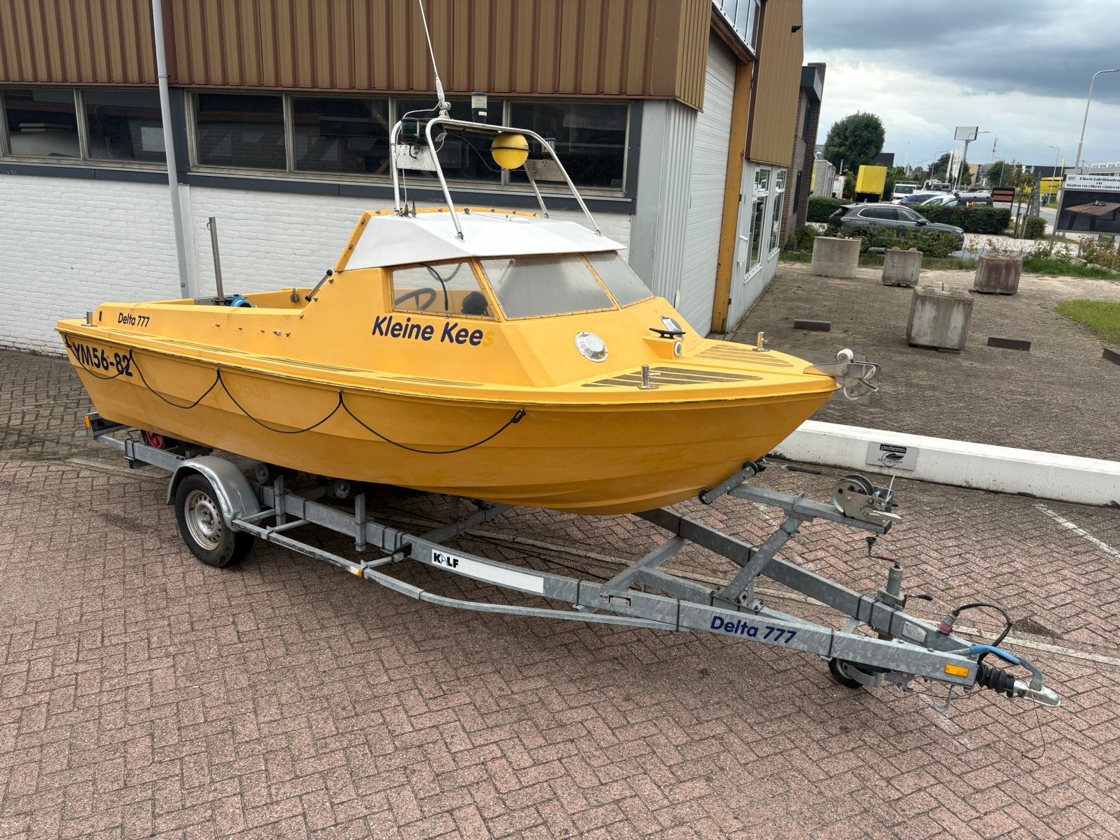 Jumbo 535 Zee Vis boot evt met trailer, Ophalen, Gebruikt, Polyester
