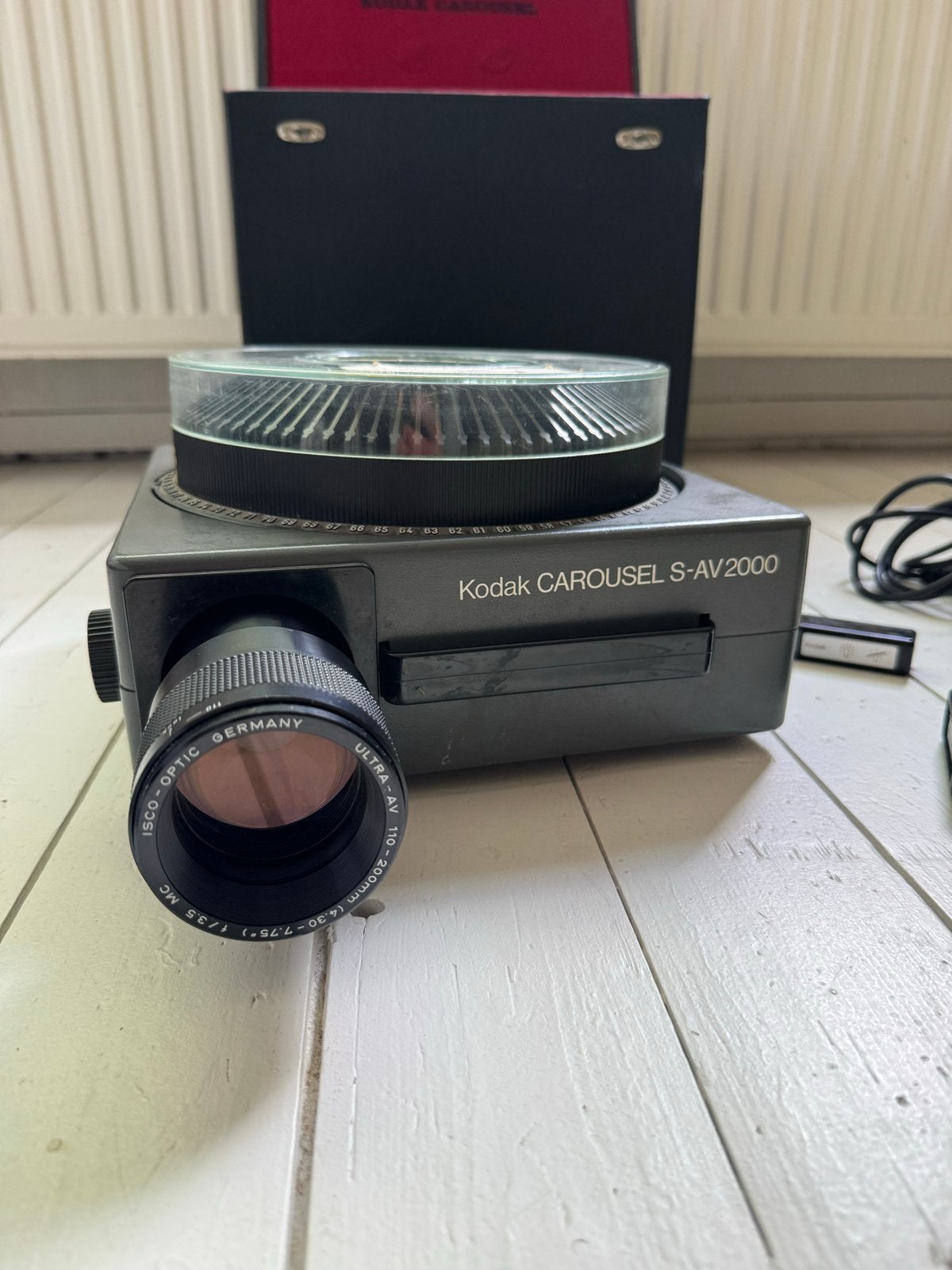 Kodak Carousel S-AV 2000 Diaprojector met accessoires, Ophalen of Verzenden, Gebruikt