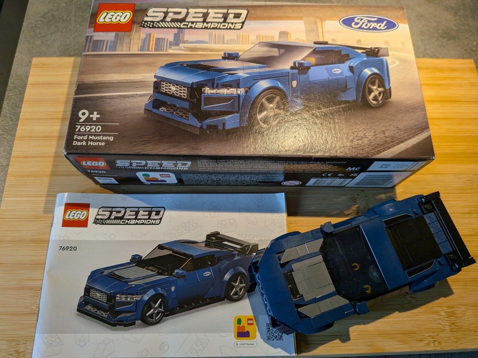 LEGO Speed 76920 - Ford Mustang Dark Horse - compleet, Inclusief instructies, Overige thema's, Lego, Ophalen of Verzenden
