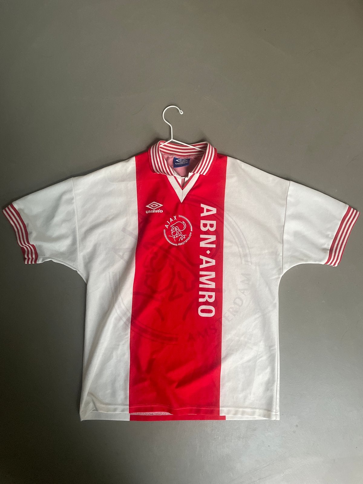 Origineel Ajax Thuisshirt 1995-1996 Maat XL, Ophalen, Gedragen, Maat 56/58 (XL), Meerkleurig