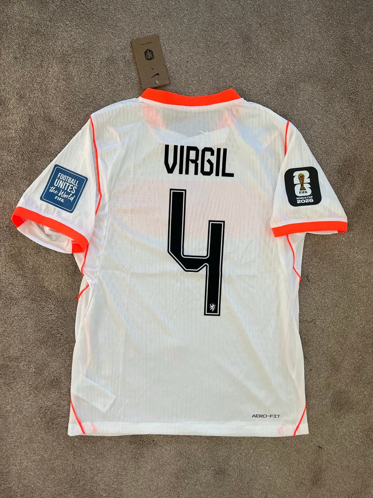 Oranje Thuisshirt Virgil van Dijk WK 2026 Maat M Nieuw, Maat M, Ophalen of Verzenden, Nieuw, Shirt