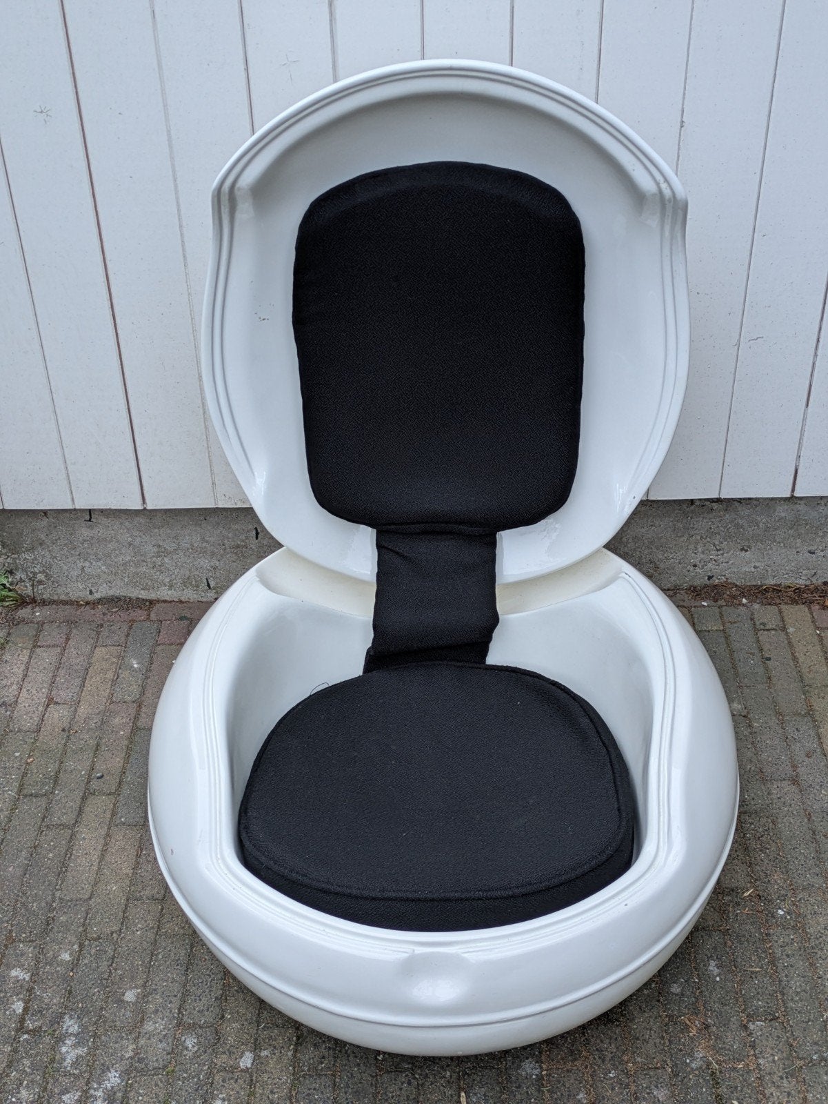 Design Stoel Vintage Stoel Egg Chair Space Age, Ophalen