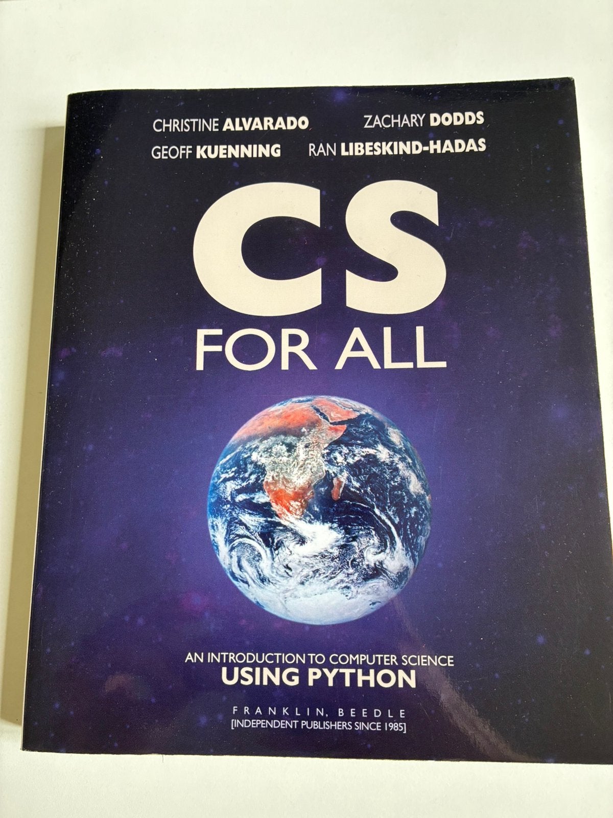 CS For All: An Introduction to Computer Science Using Python, Boeken, Studieboeken en Cursussen, Zo goed als nieuw, Niet van toepassing
