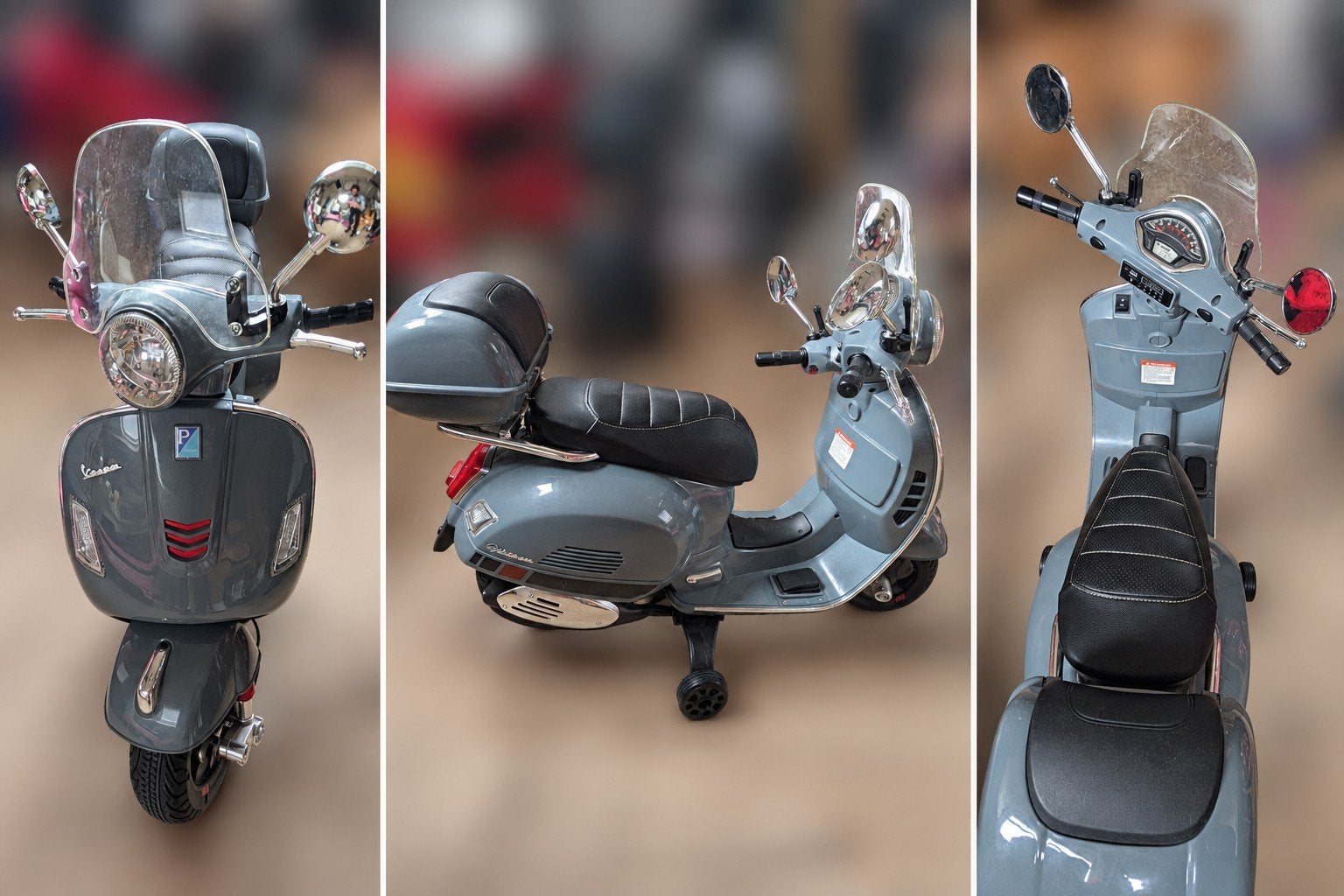 Vespa scooter - Grijs - Zo goed als nieuw, Fietsen en Brommers, Ophalen, Maximaal 45 km/u, Zo goed als nieuw, Vespa LXV
