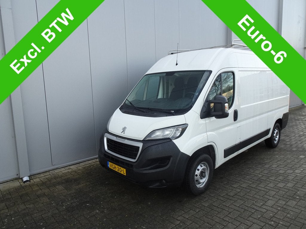 Peugeot Boxer 335 2.2 BlueHDi 140 L2H2 Premium LET OP 1 E VE, Auto's, Voorwielaandrijving, Stof, Gebruikt, 4 cilinders