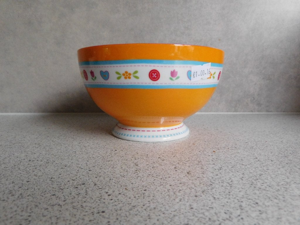 Kom 14x8,5 cm. Oranje Lief Lifestyle, Overige merken, Ophalen of Verzenden, Zo goed als nieuw, Kom(men)