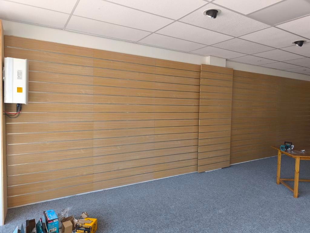 Slatwall panelen kleur berk 34 stuks, Ophalen, Slatwall, Geenidee, Qppp
