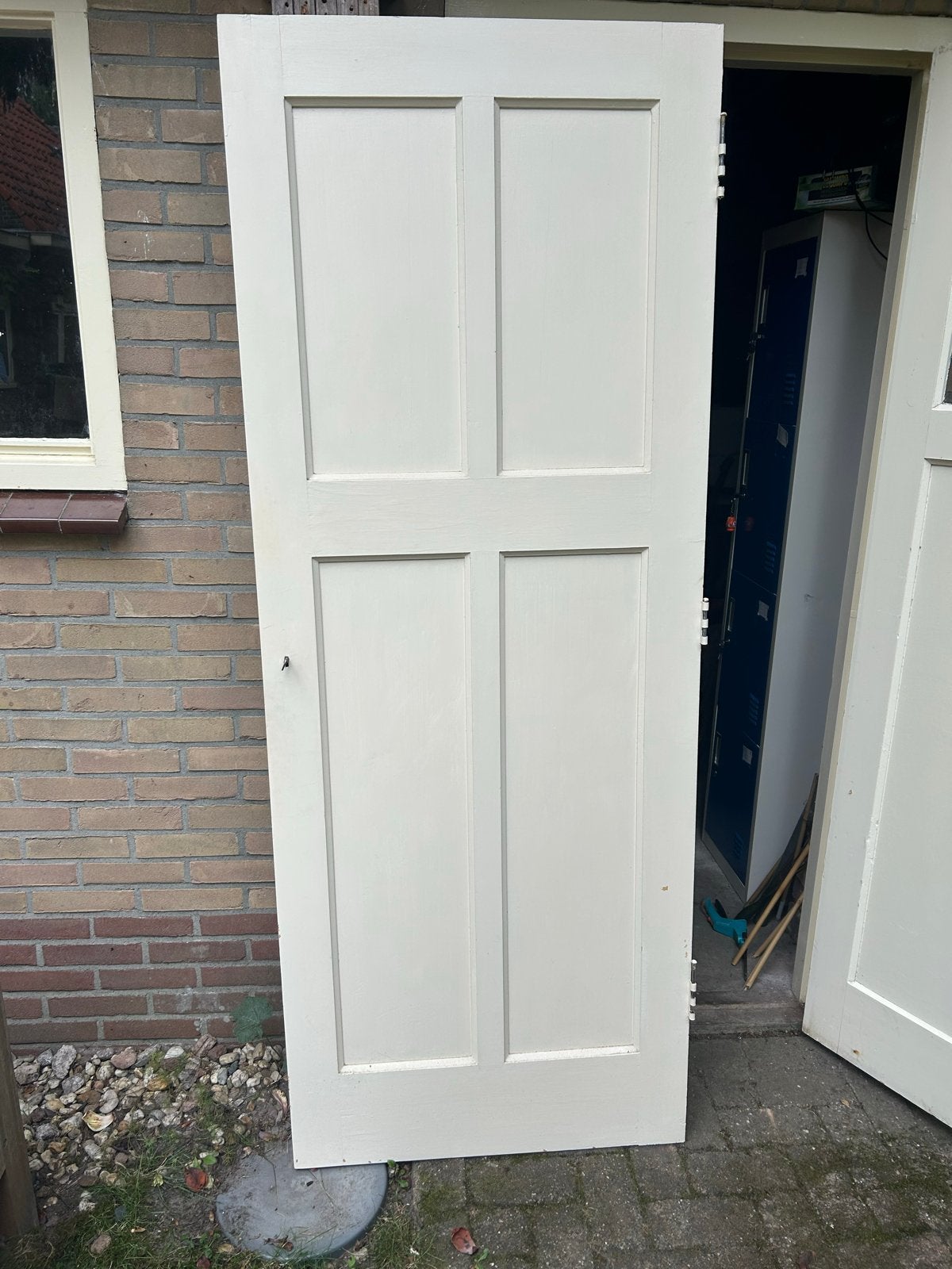 Authentieke jaren '30 binnendeuren (4 kastdeuren, 1 glasdeur, Ophalen, 80 tot 100 cm, Binnendeur, Zo goed als nieuw