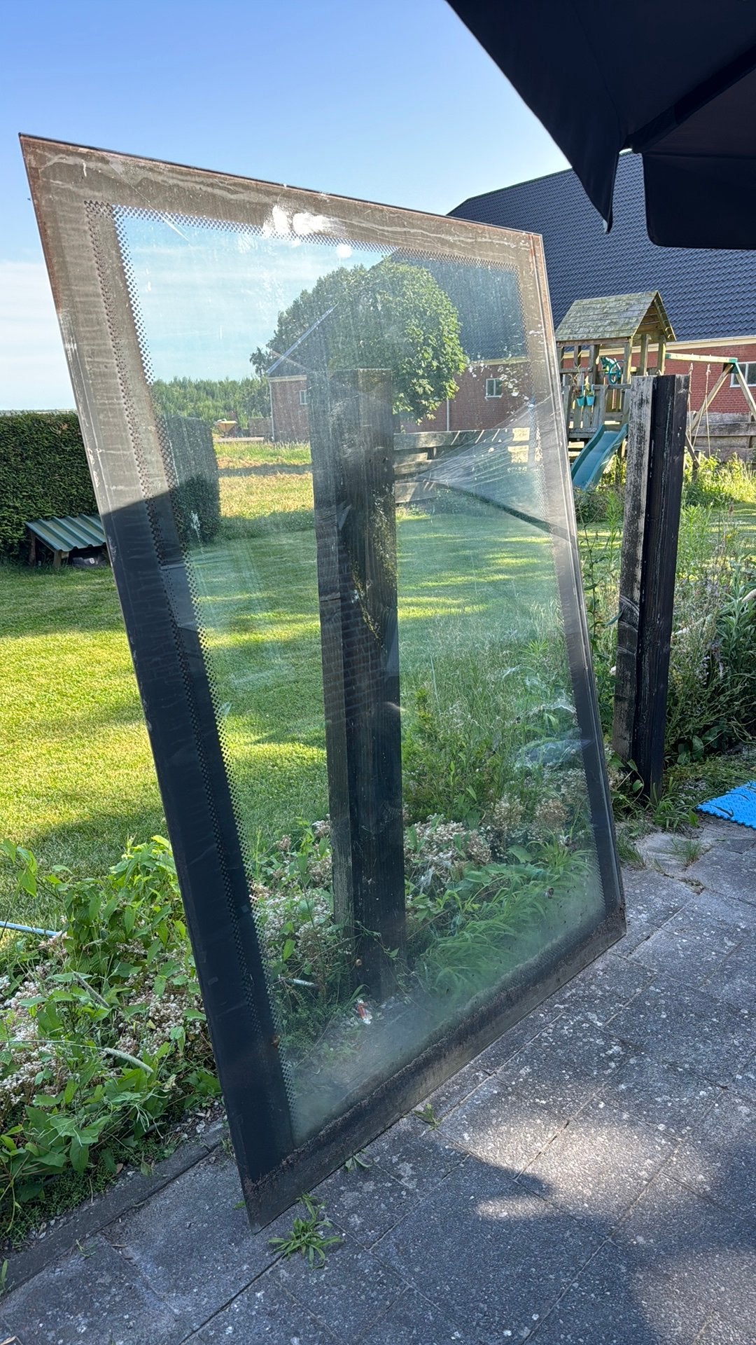 Bijna gratis: Glasplaten 1.78 x 1.32 10 stuks., Ophalen, Zo goed als nieuw, Minder dan 80 cm, Glasplaat