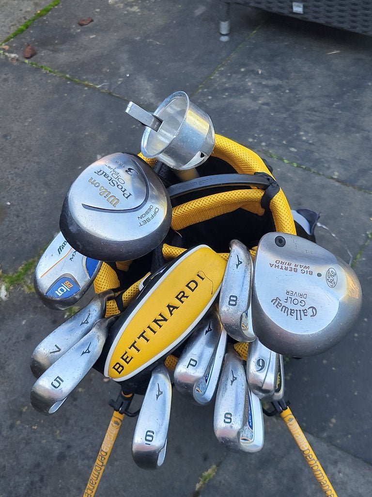 Mizuno MX-100 golfset + OGIO Velocity standbag – 11 clubs, Ophalen, Gebruikt, Set, Mizuno