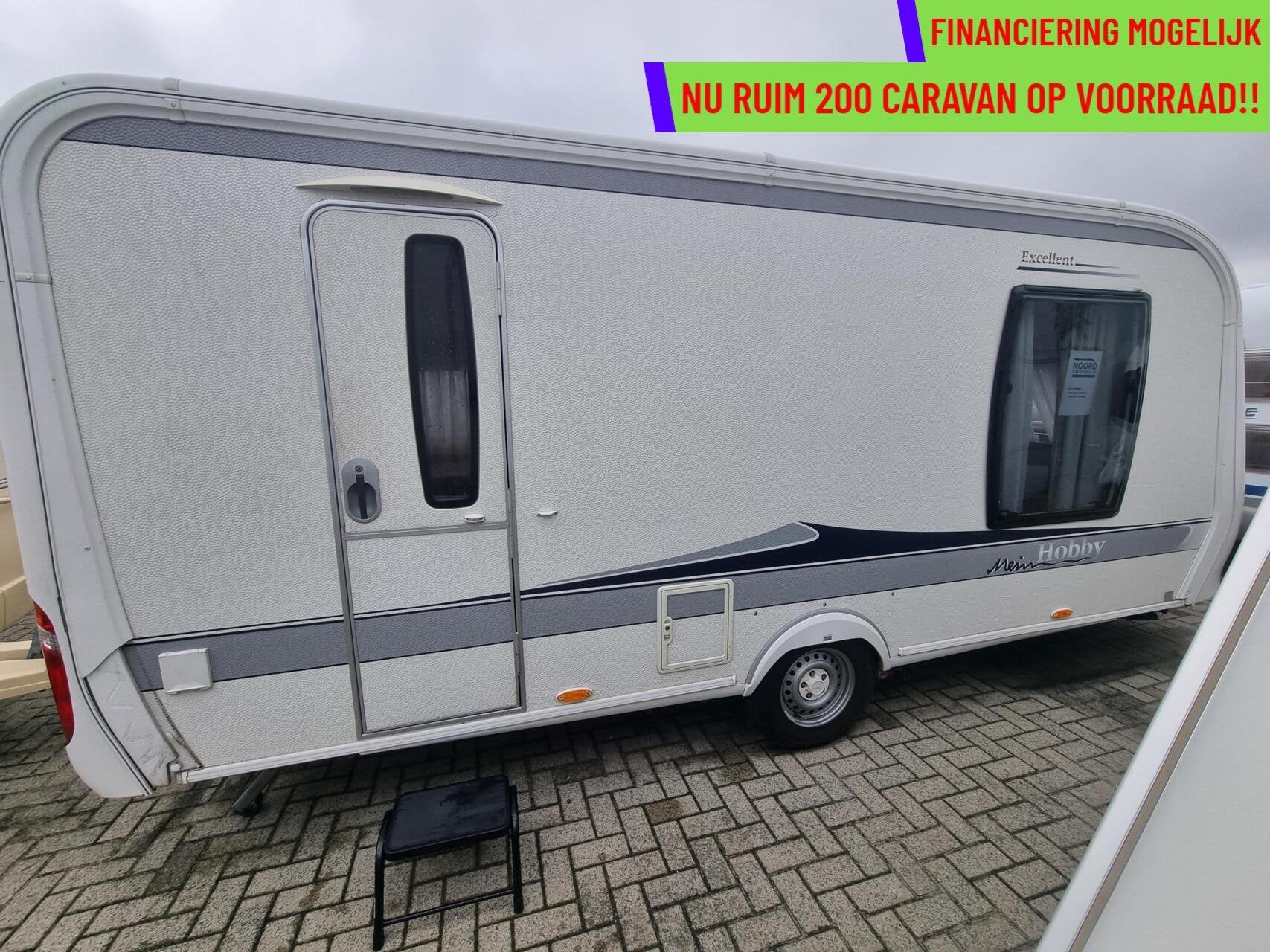 Hobby 490 SFF EXCELLENT QUEENSBED + MOVER + VOORTENT + AIRCO, Caravans en Kamperen, Caravans, Mover, Hobby, 7 tot 8 meter, Bedrijf