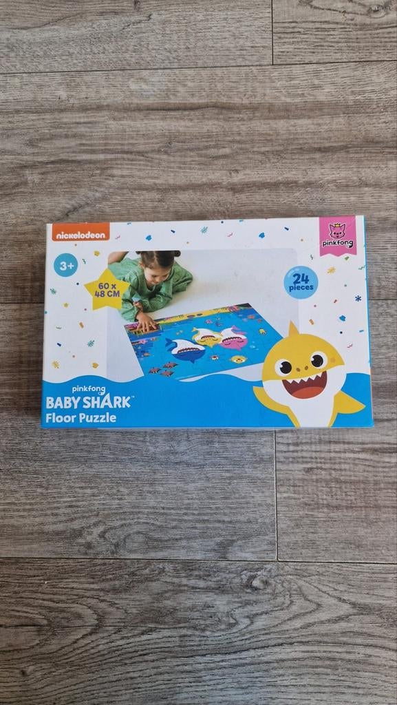Puzzel Baby Shark, Kinderen en Baby's, Ophalen of Verzenden, 10 tot 50 stukjes, Zo goed als nieuw, 4 tot 6 jaar