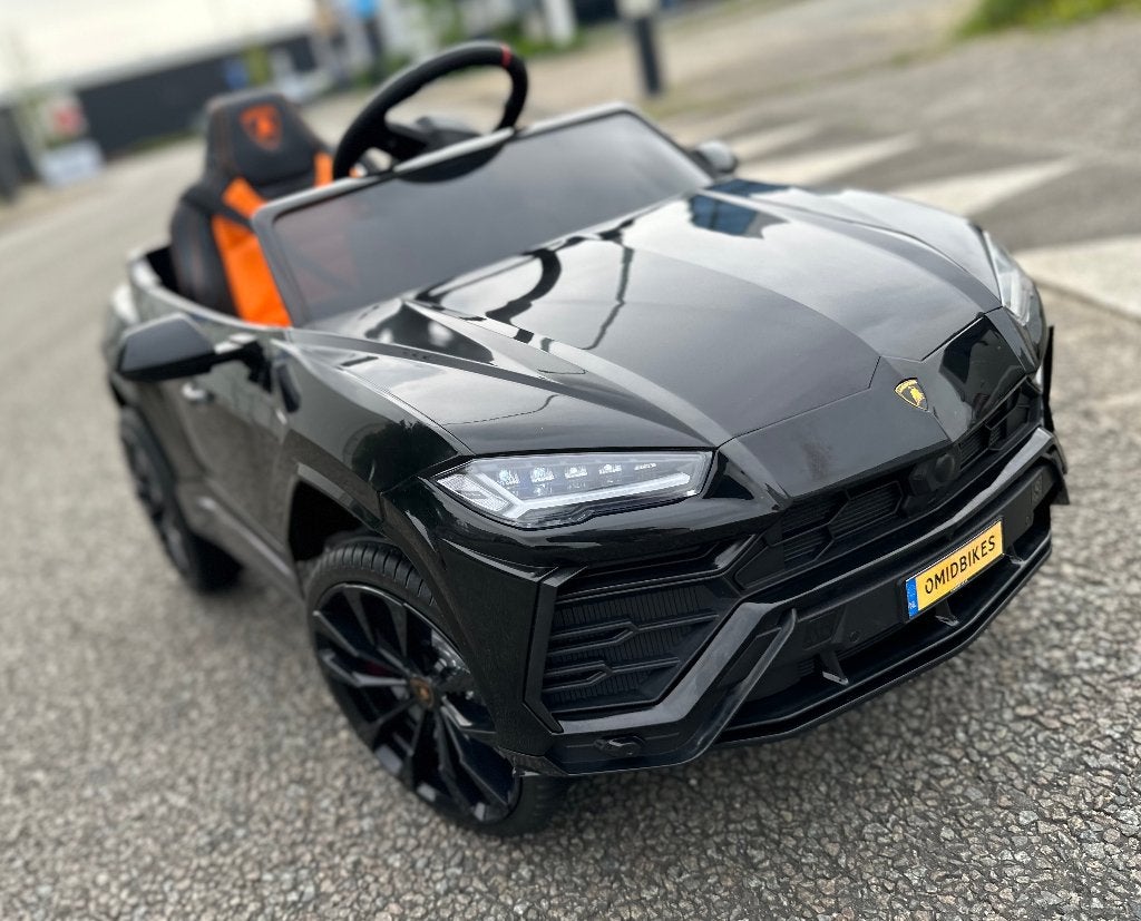 Lamborghini Urus 12v zwart RC - Leer - Rubberbanden - FM Ra, Ophalen of Verzenden, Nieuw