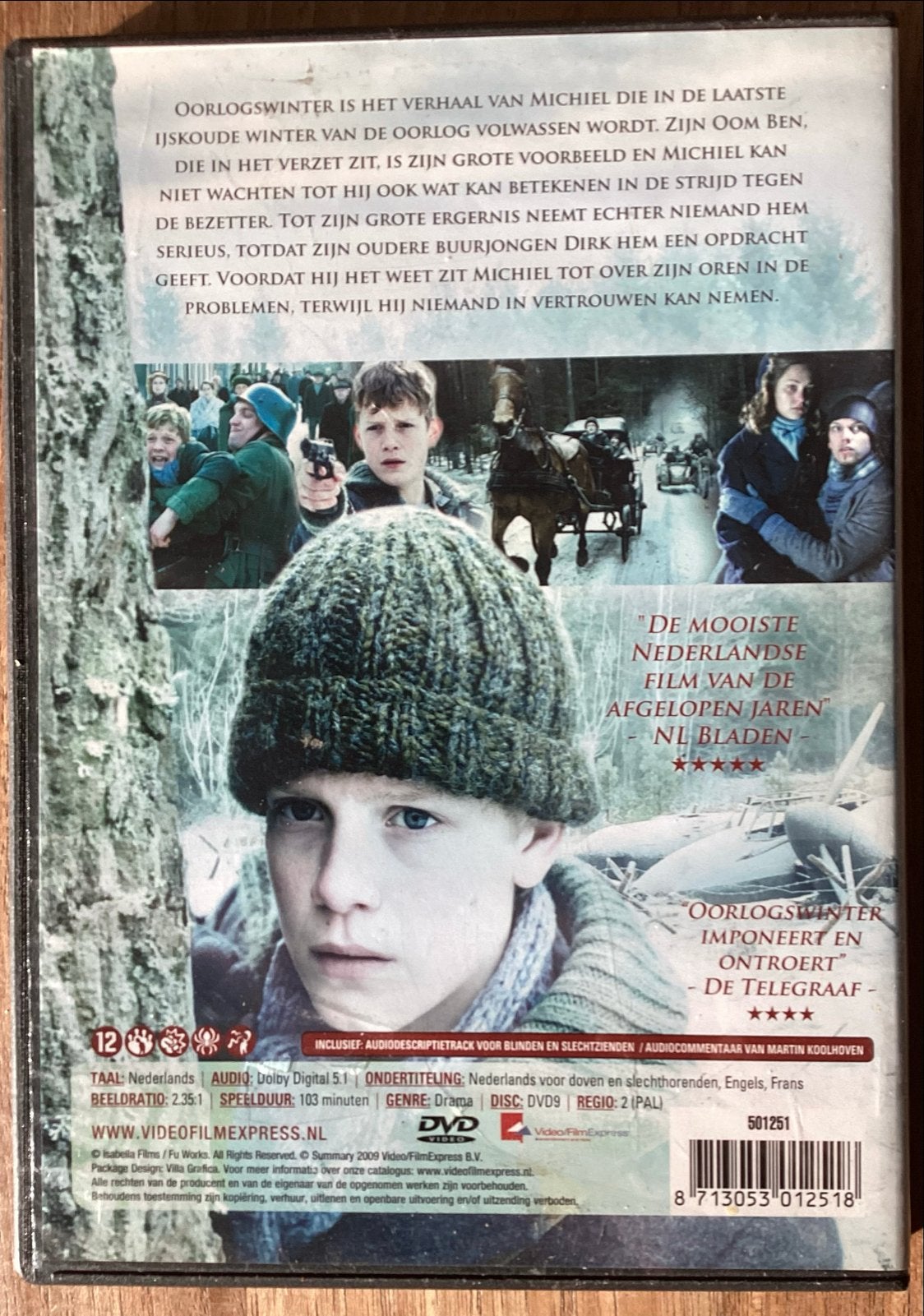 Oorlogswinter DVD - Spannend Nederlands oorlogsdrama, Gebruikt, Historisch of Kostuumdrama, Nederlands, Vanaf 12 jaar