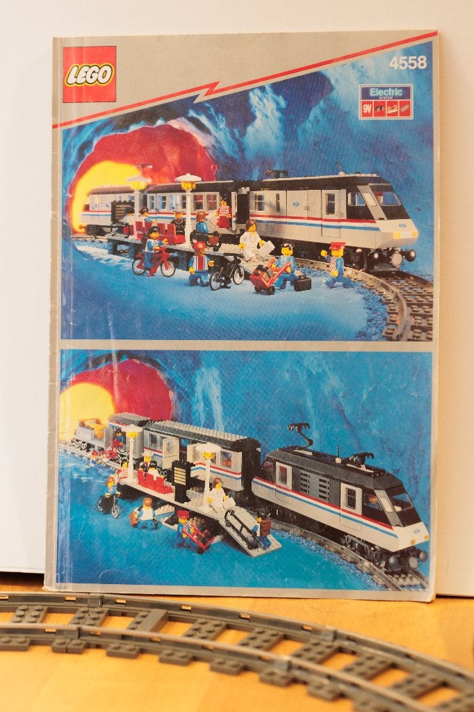 LEGO 4558 Train: 9V:Metroliner met snelheid regelaar., Gebruikt, Lego, Ophalen of Verzenden, Compleet