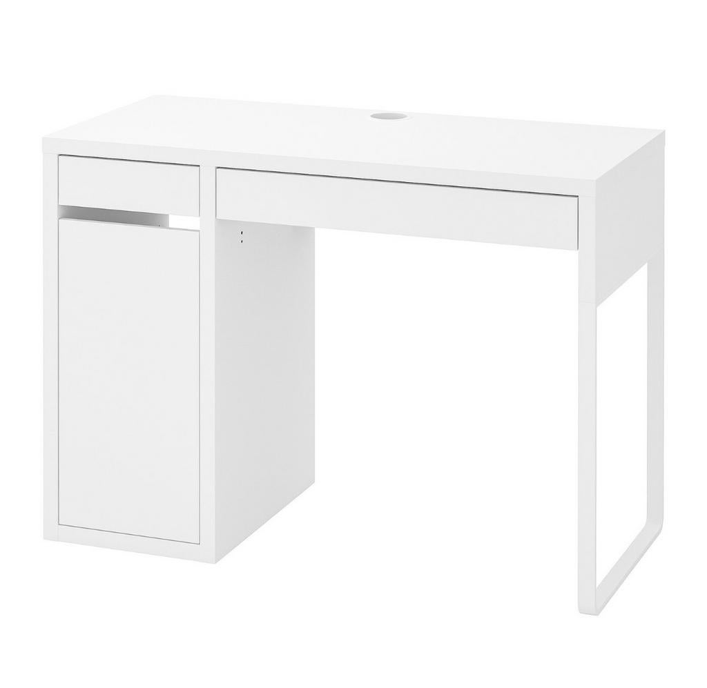 IKEA MICKE Bureau Wit, Huis en Inrichting, Bureaus, Ophalen, Gebruikt, IKEA, Computerbureau