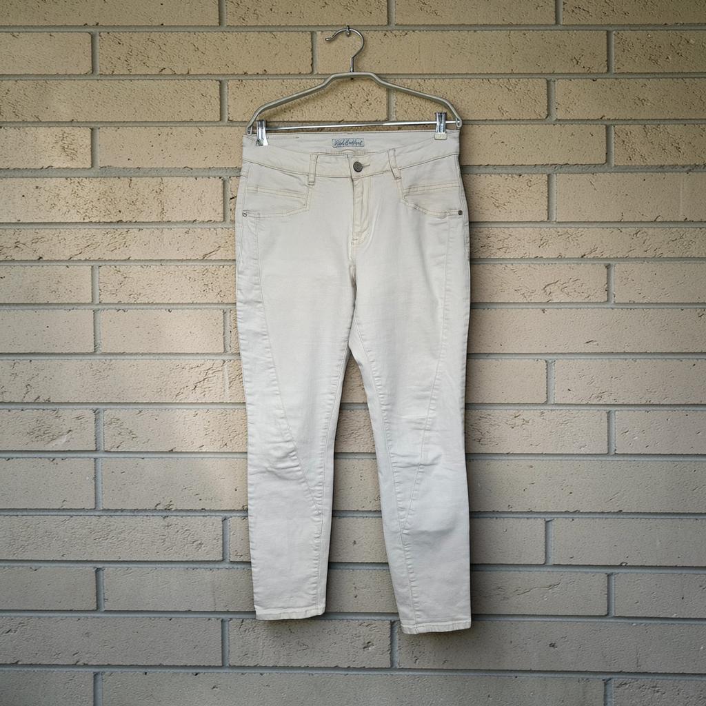 Red Button Jeans Maat 40 Crème Wit SRB 2899 Fiona Skinny, Maat 38/40 (M), Rb, Wit, Ophalen of Verzenden