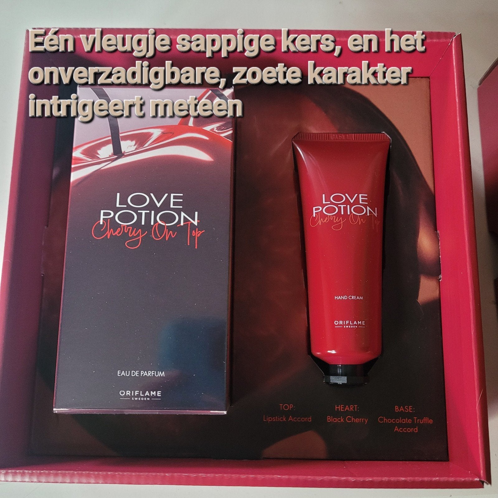 oriflame love potion Cherry up eau de parfum en handcrème, Ophalen of Verzenden, Nieuw
