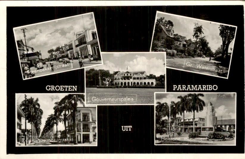 Suriname - Groeten Uit - 1955, Verzenden, 1940 tot 1960, Gelopen