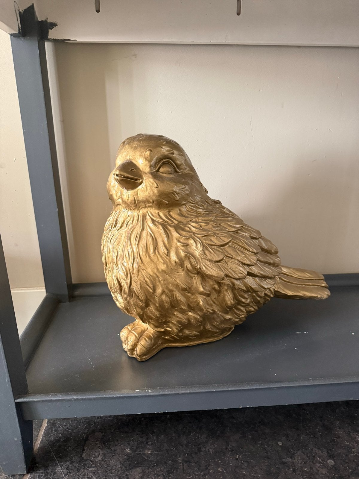 Gouden decoratieve vogel voor op een kast of plank, Ophalen, Gebruikt, Overige materialen, Overige stijlen